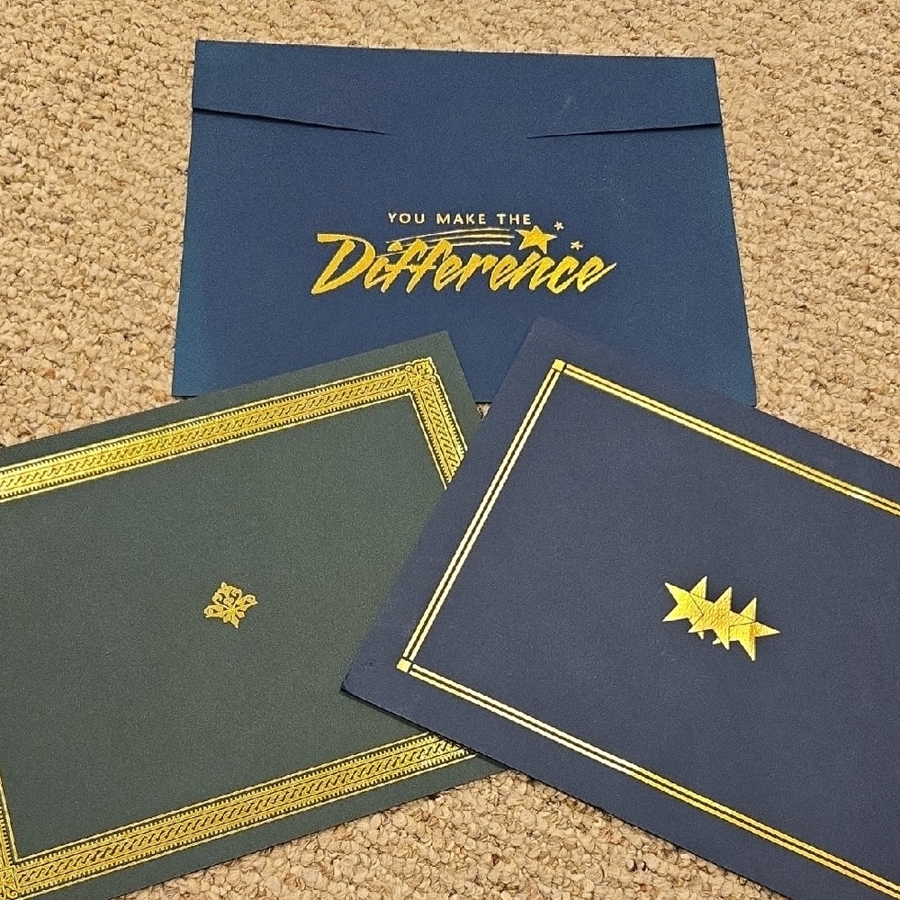 Certificate Folders - Set of 3